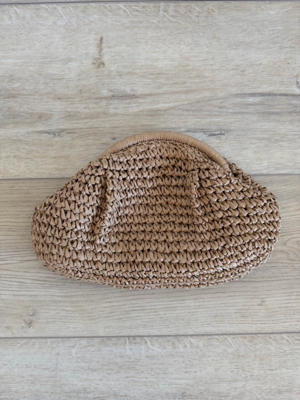 Woven Straw Clutch Bag